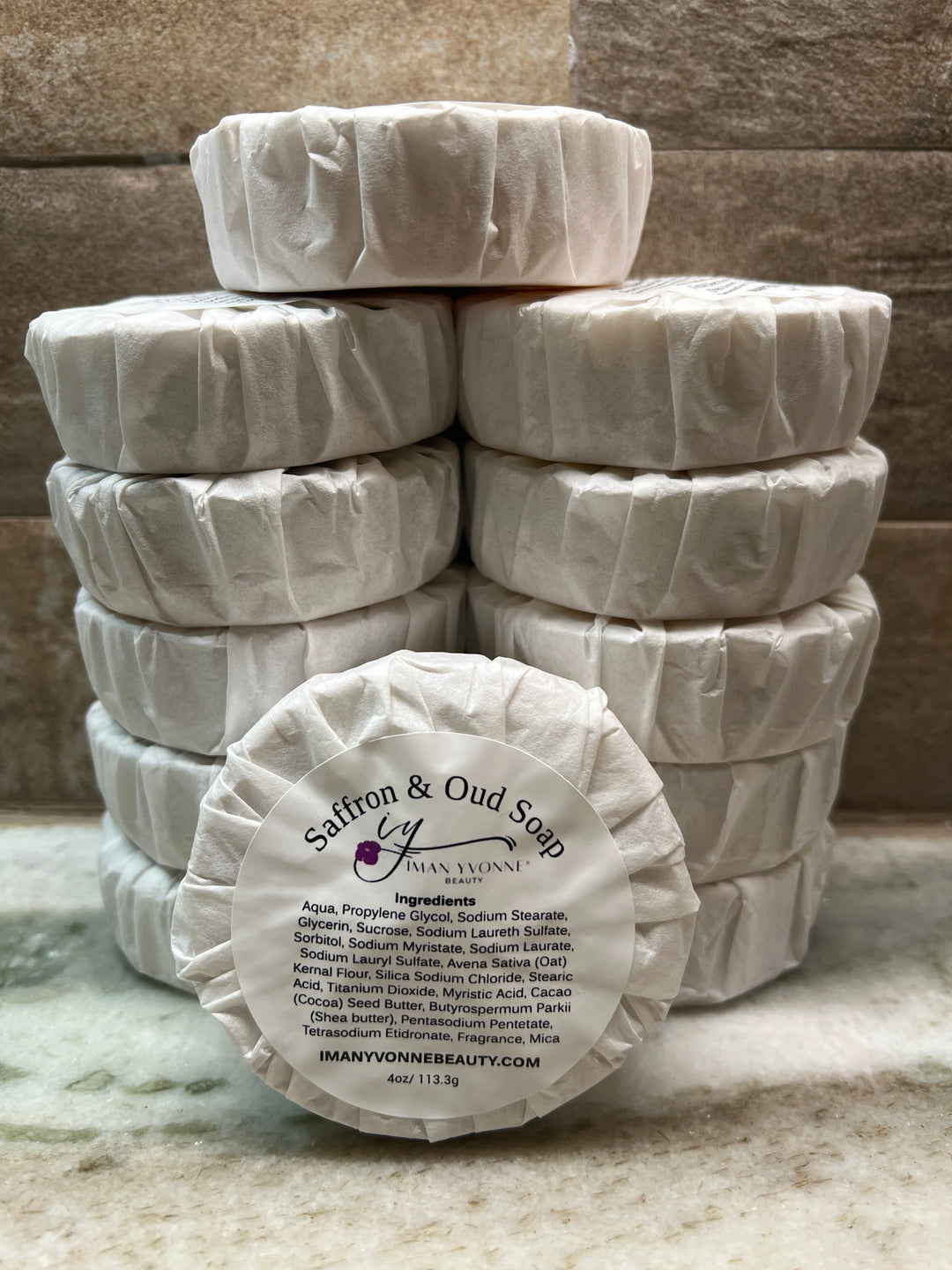 Moisturizing Triple Butter Bar Soap- Saffron & Oud