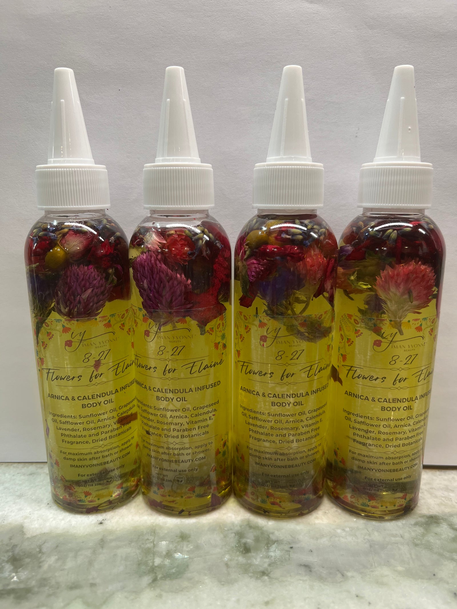 Luxurious Infused Body Oil- 💐 Flowers for Elaine Arnica