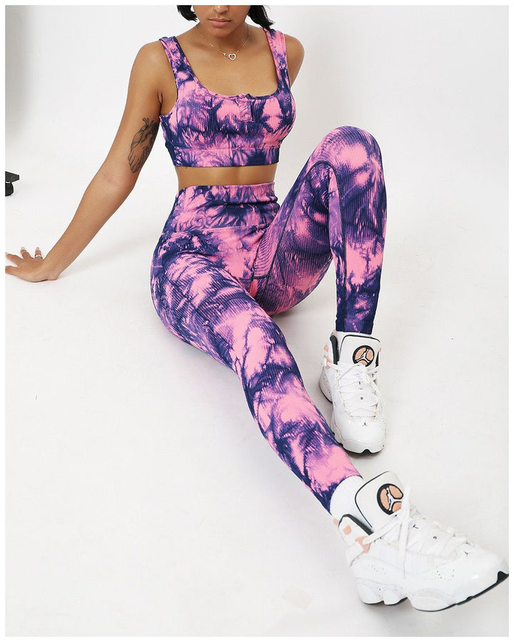 E2G Tie-Dye Seamless Two-Piece Set