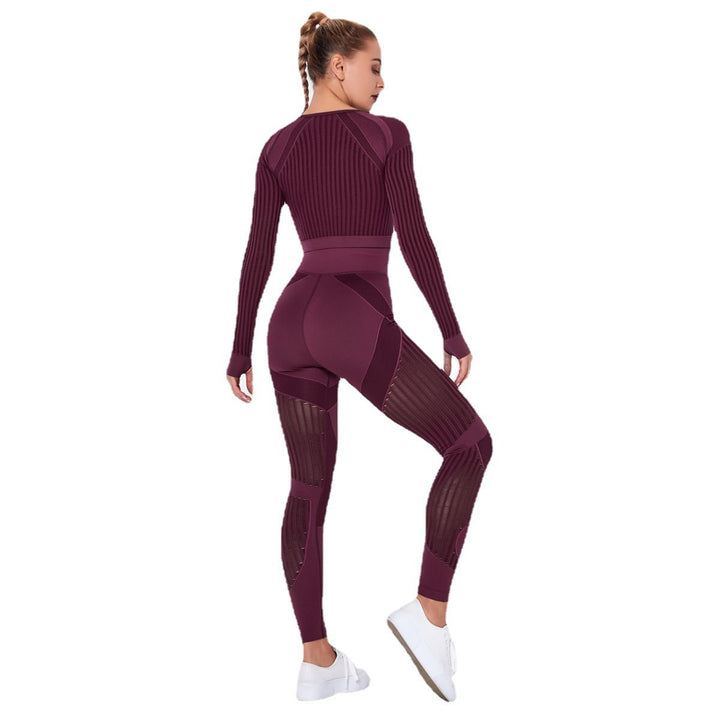 E2G Cranberry Seamless Two-Piece Set